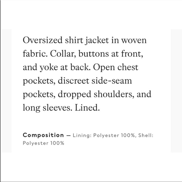 SOLD‼️HM shirt jacket shacket - Picture 15 of 15